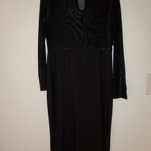 Black sheer dress